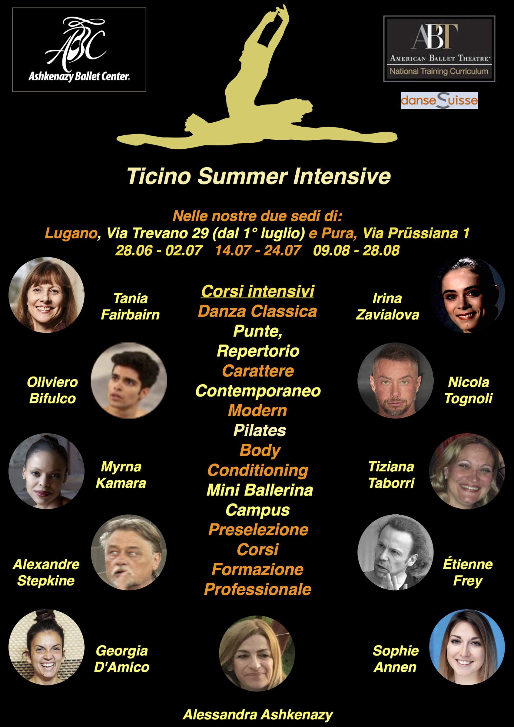 Annuncio originale della scuola: Ticino Summer Intensive 2021