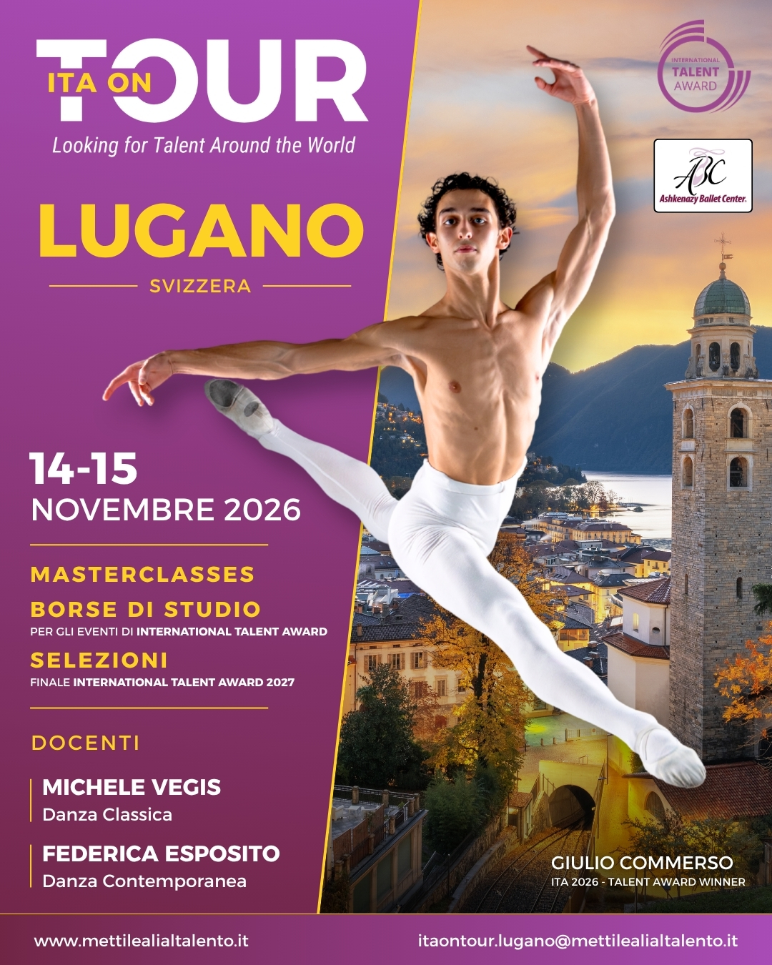 Locandina ufficiale ITA ON TOUR Lugano 2026